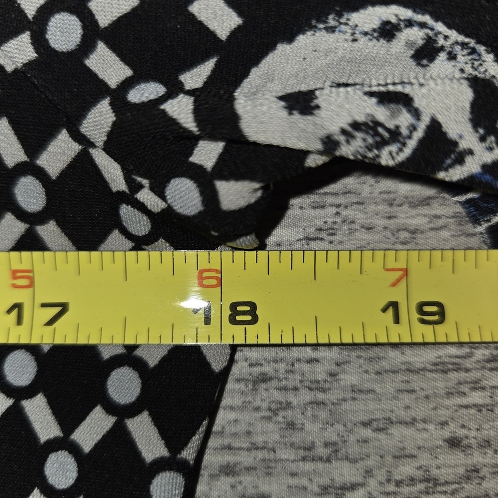 White House Black Market Blue Black Floral Dress Women's Size Small Square Neck - Picture 6 of 8